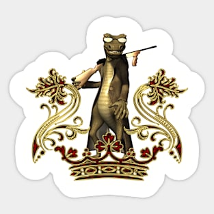 The cool king of salamander Sticker